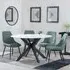 Novara 4-Seater Round Dining Set with Darwin Chairs - White