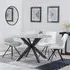 Novara 4-Seater Round Dining Set with Swivel Chairs - Grey
