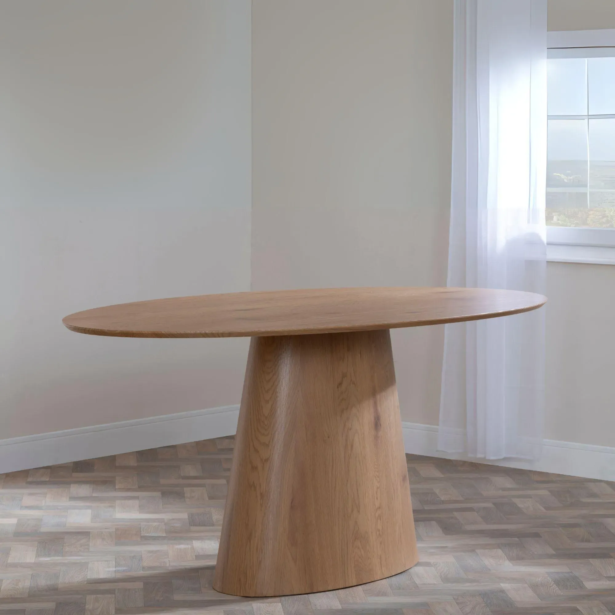 Palma 8-Seater Oval Dining Table - Oak