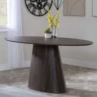 Palma 8-Seater Oval Dining Table - Walnut