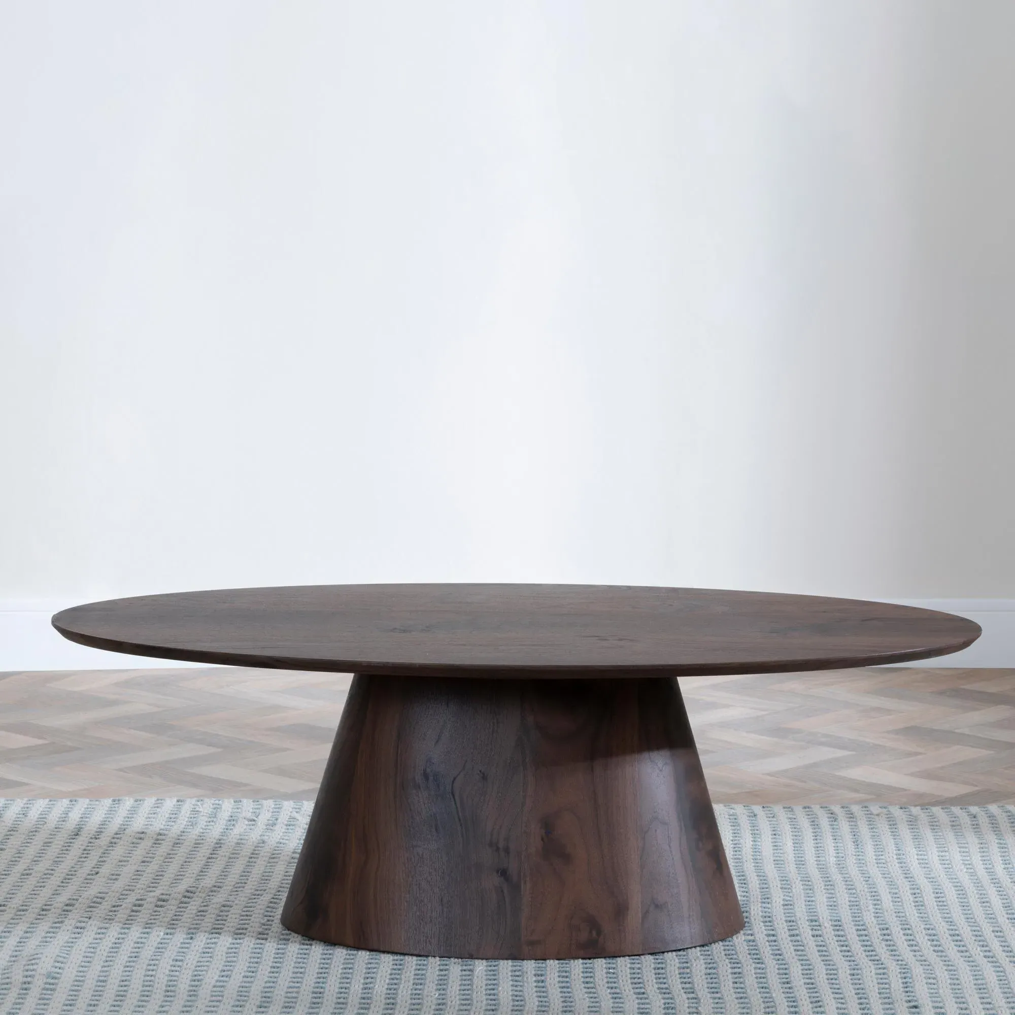 Palma Oval Coffee Table - Walnut