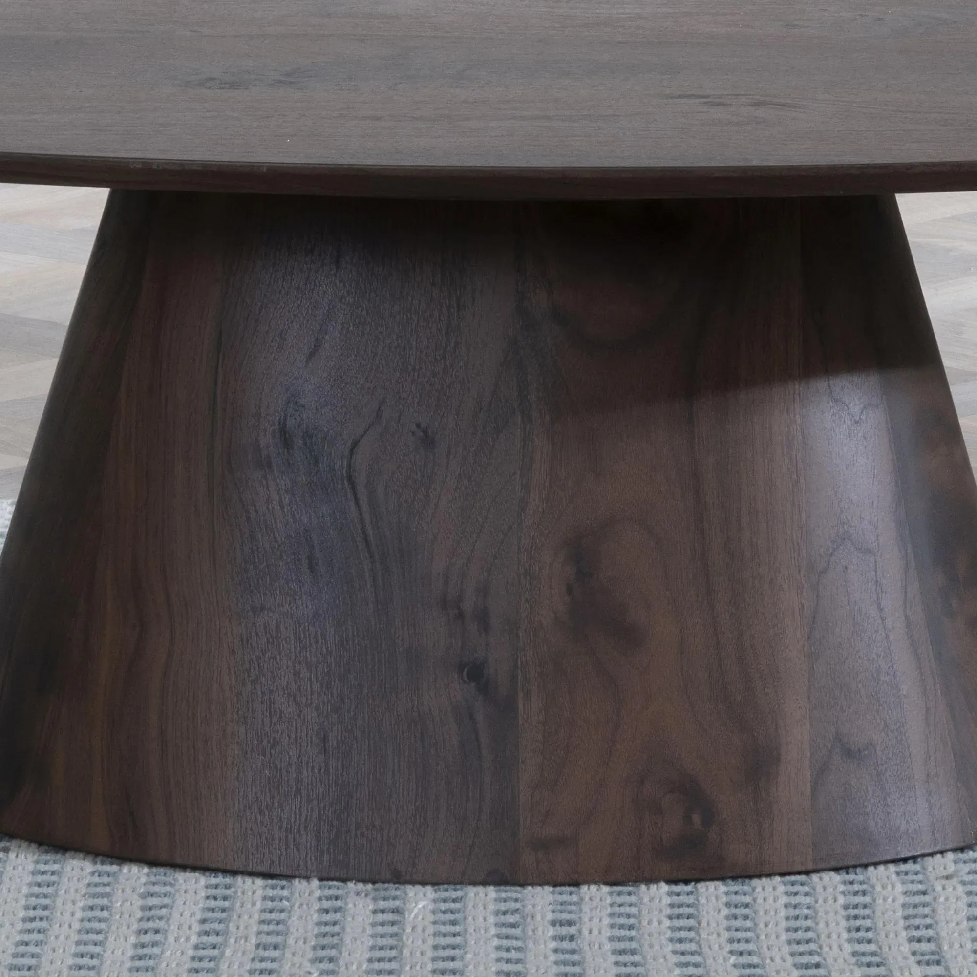 Palma Oval Coffee Table - Walnut