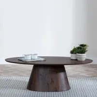 Palma Oval Coffee Table - Walnut