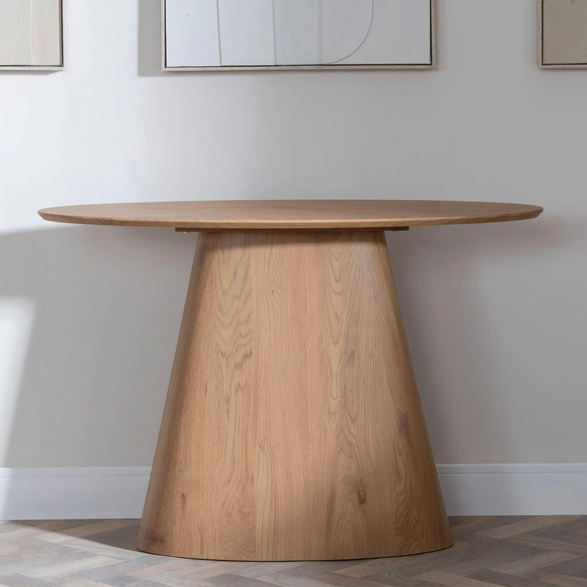 Palma Oval Console Table - Oak