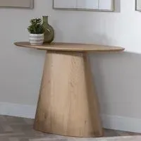 Palma Oval Console Table - Oak