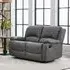 Paloma 2-Seater Manual Recliner Sofa - Grey, Endurance Fabric