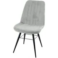 Piano Dining Chair - Beige, Velvet