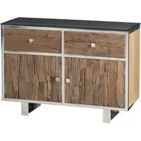 Railway Sleeper Small Sideboard - Chrome