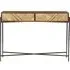 Rennes Chevron Console Table with Storage - Natural, Mango Wood