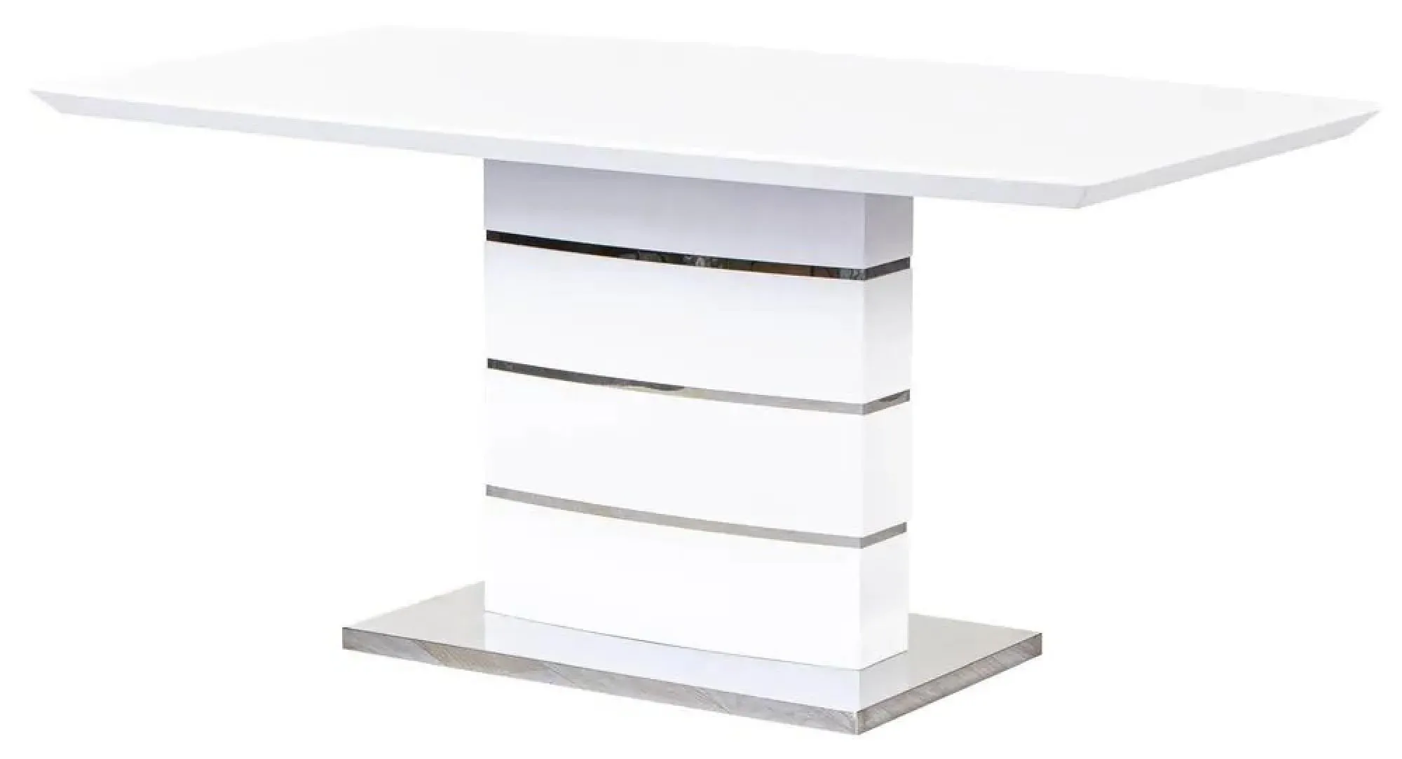 Rimini 6-Seater Dining Table - White, High Gloss