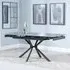 Ripon 4-6 Seater Extending Dining Table - Black, Ceramic