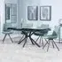 Ripon Extendable Dining Set with Boden Chair - Black, Ceramic
