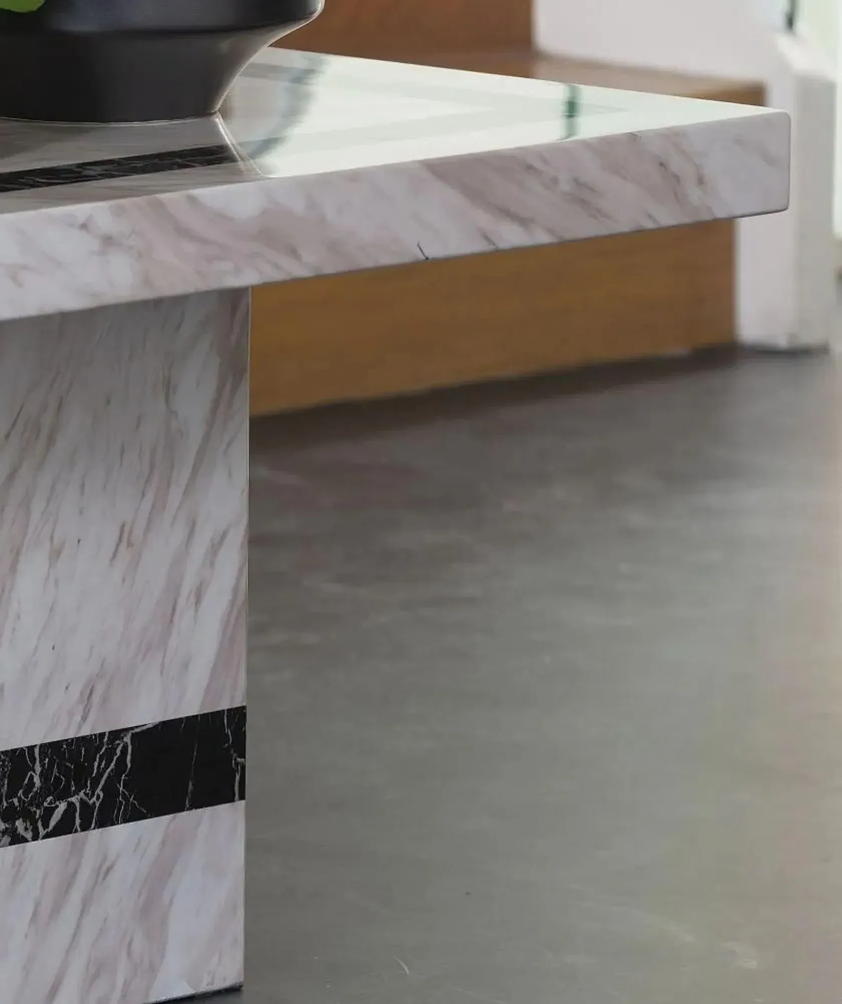 Rome Rectangular Coffee Table - Cream, Marble