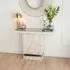 Rome Rectangular Console Table - Cream, Marble