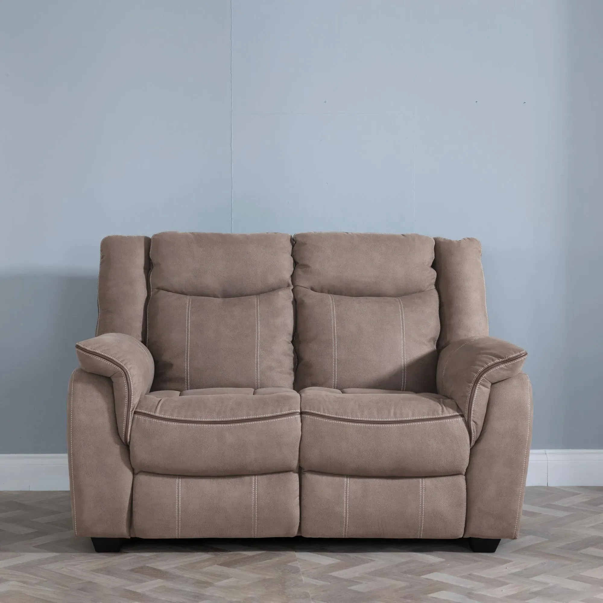 Seville 2-Seater Sofa - Brown, Fabric