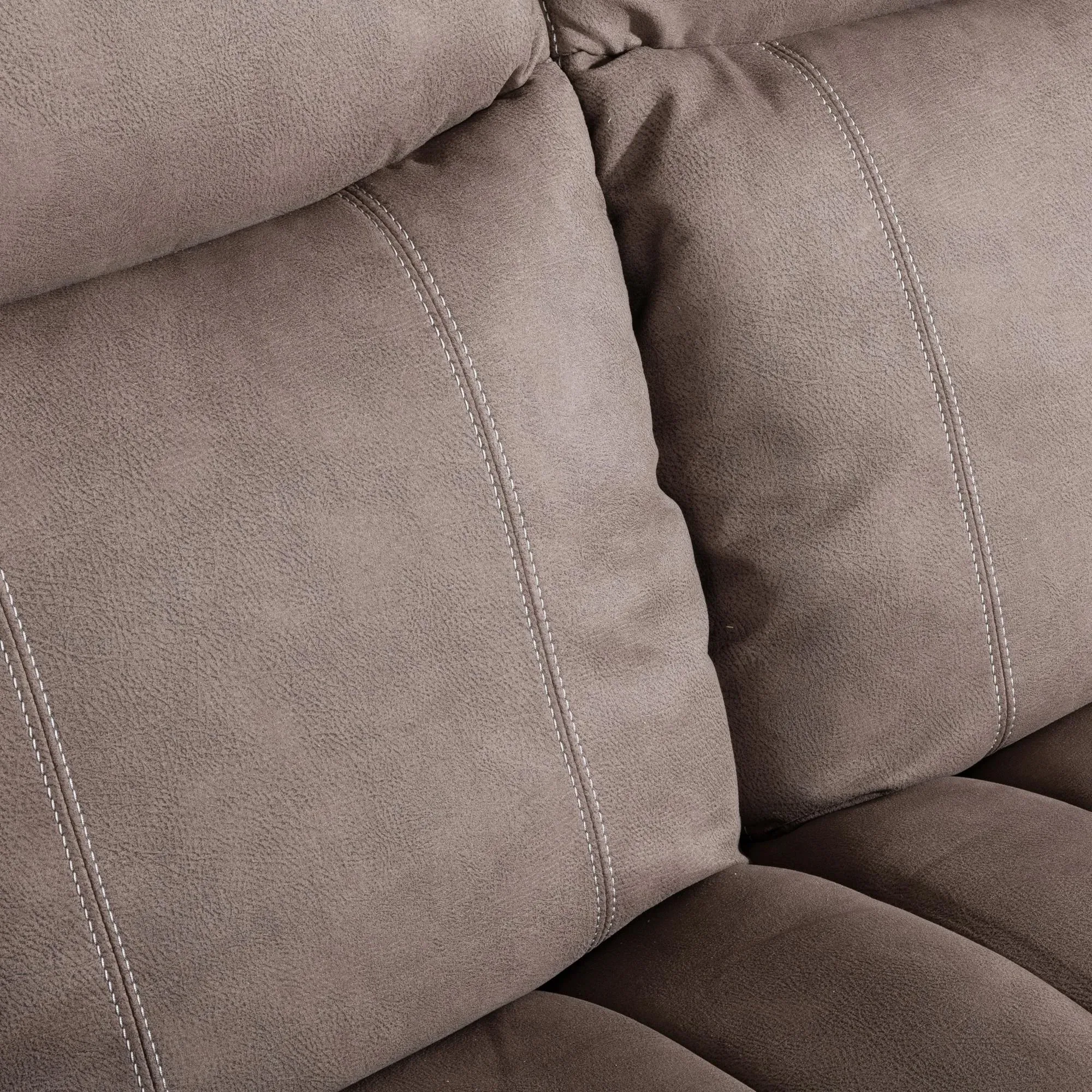 Seville 3-Seater Sofa - Brown, Fabric