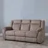 Seville 3-Seater Sofa - Brown, Fabric