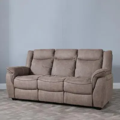 Seville 3-Seater Sofa - Brown, Fabric image