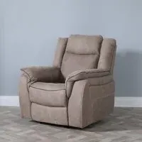 Seville Recliner Armchair - Brown, Fabric