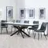 Sutton Extending Dining Set with Corona Chair - White, Ceramic