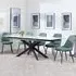 Sutton Extending Dining Set with Darwin Chair - White, Ceramic