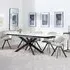 Sutton Extending Dining Set with Ion Chair - White, Ceramic