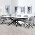 Sutton Extending Dining Set with Theo Chair - White, Ceramic