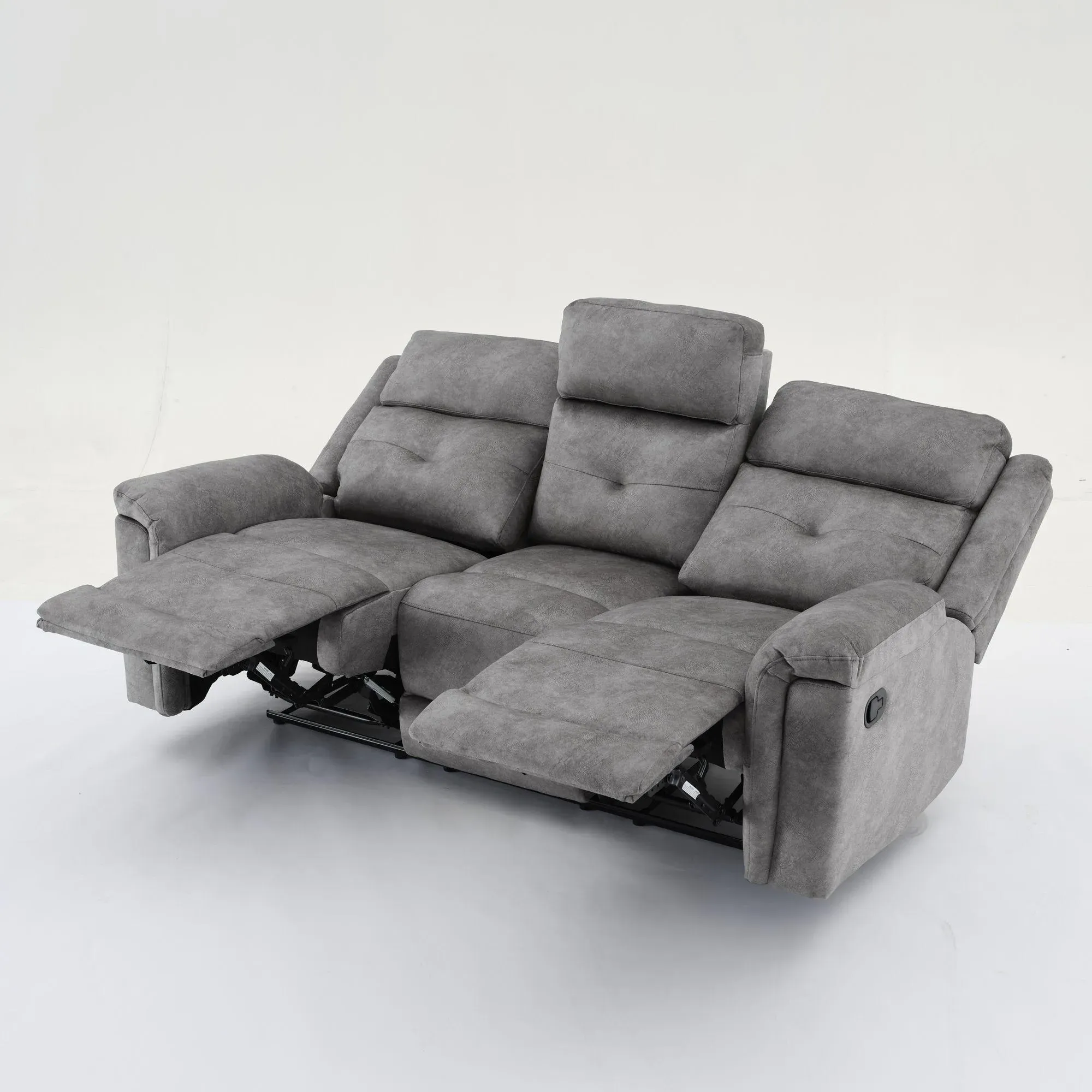 Sydney 3+2+1 Seater Recliner Sofa Set - Grey, Fabric