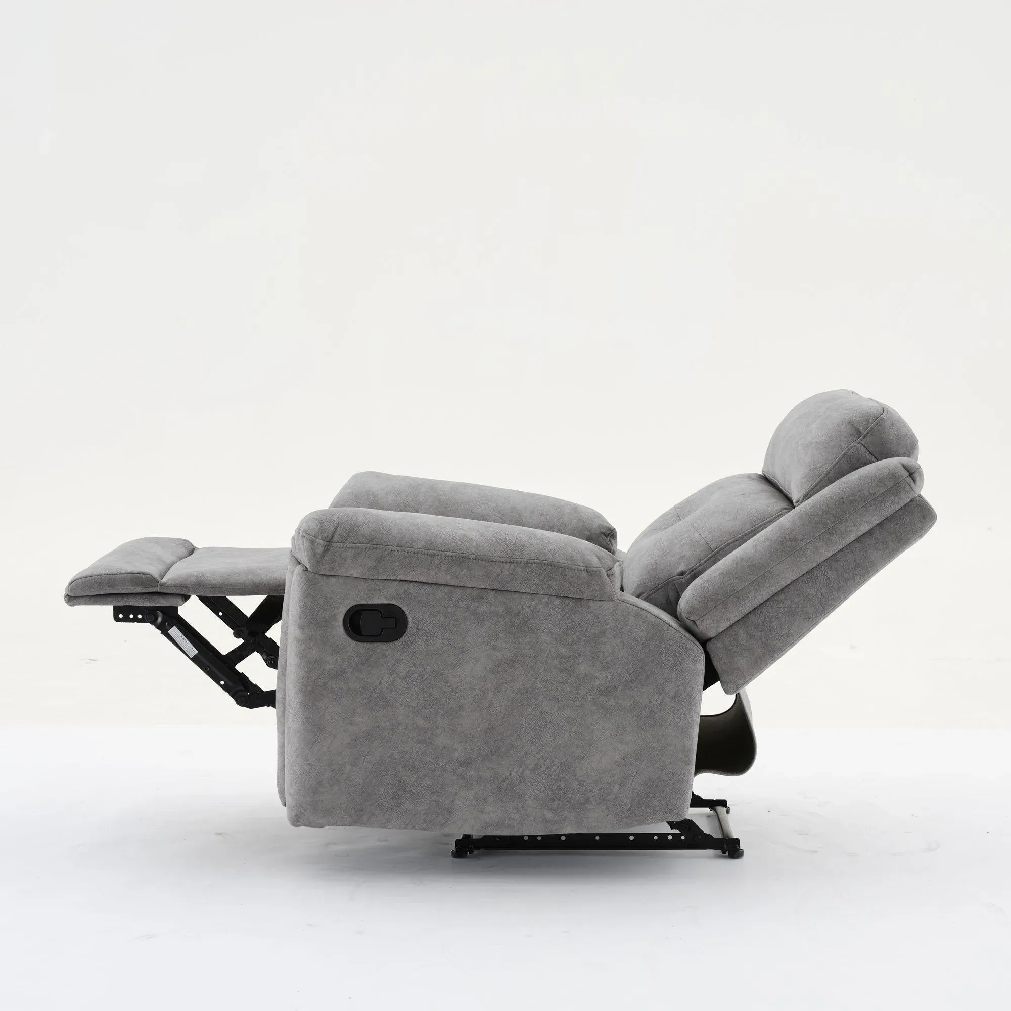 Sydney Manual Recliner Armchair - Grey, Fabric