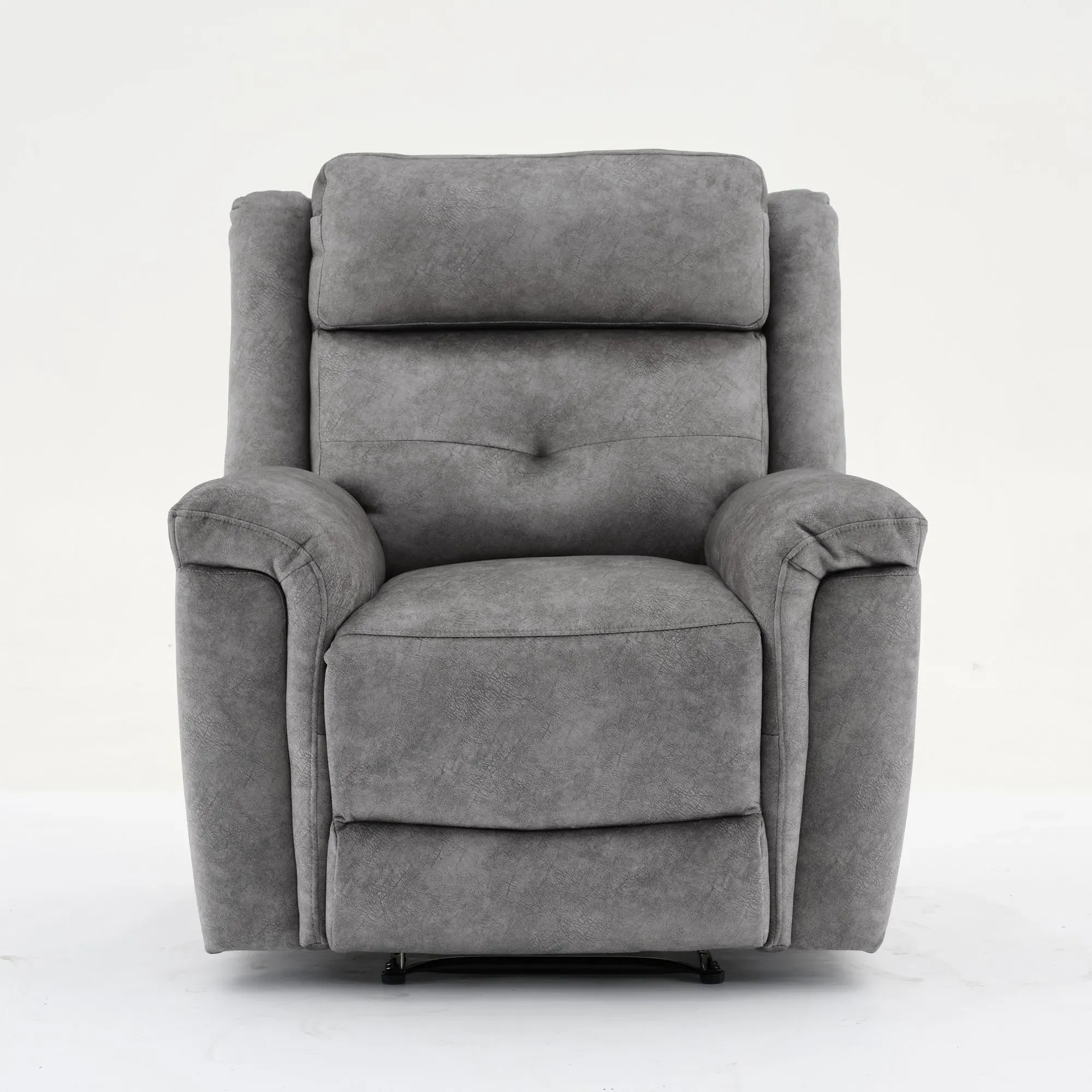 Sydney Manual Recliner Armchair - Grey, Fabric