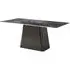Telma 6-Seater Dining Table - Dark Grey, Marble