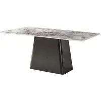 Telma 6-Seater Dining Table - Supreme Grey, Marble