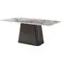 Telma 6-Seater Dining Table - Supreme Grey, Marble