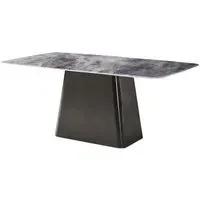 Telma 6-Seater Dining Table - White, Marble