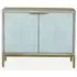 Temis 2 Door Small Sideboard - Grey Washed, Faux Marble