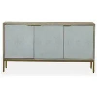 Temis 3 Door Medium Sideboard - Grey Washed, Faux Marble