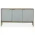 Temis 3 Door Medium Sideboard - Grey Washed, Faux Marble