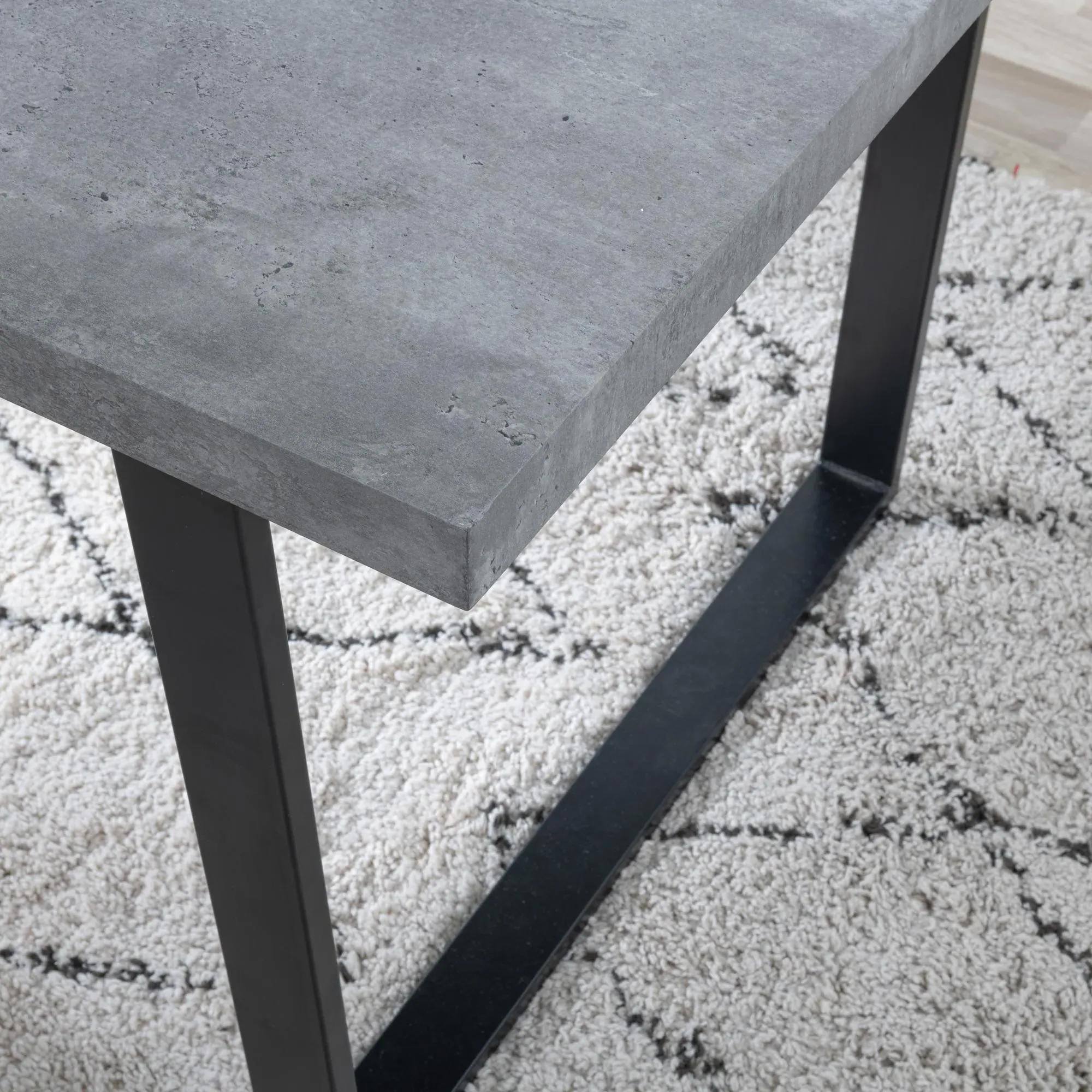 Texas 6-Seater Dining Table - Grey, MDF