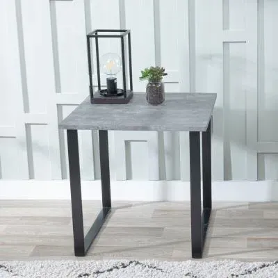 Texas Square Side Table - Grey, MDF image