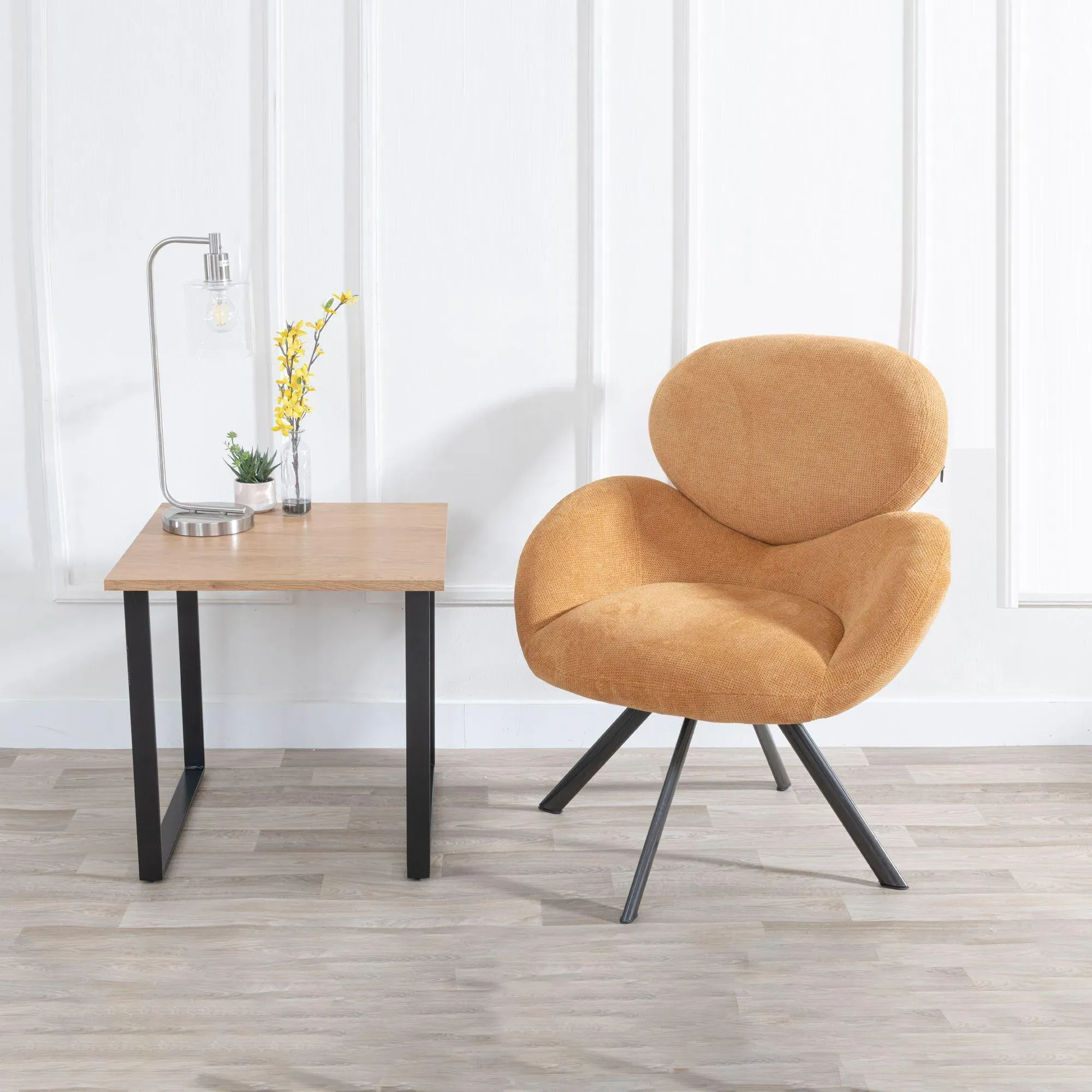 Texas Square Side Table - Oak Effect, MDF