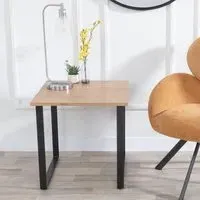 Texas Square Side Table - Oak Effect, MDF