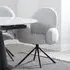Theo Swivel Dining Armchair - Grey, Fabric
