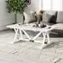 Trestle Coffee Table - White, Mango Wood