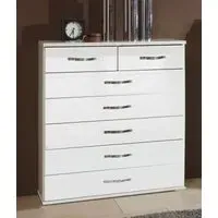 Trio 5+2 Chest of Drawers - White