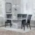 Turin Square Dining Set - Grey, Marble