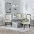 Turin Square Dining Set - Grey, Marble