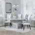 Turin Square Dining Set - Grey, Marble