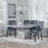 Turin Square Dining Set - Grey, Marble
