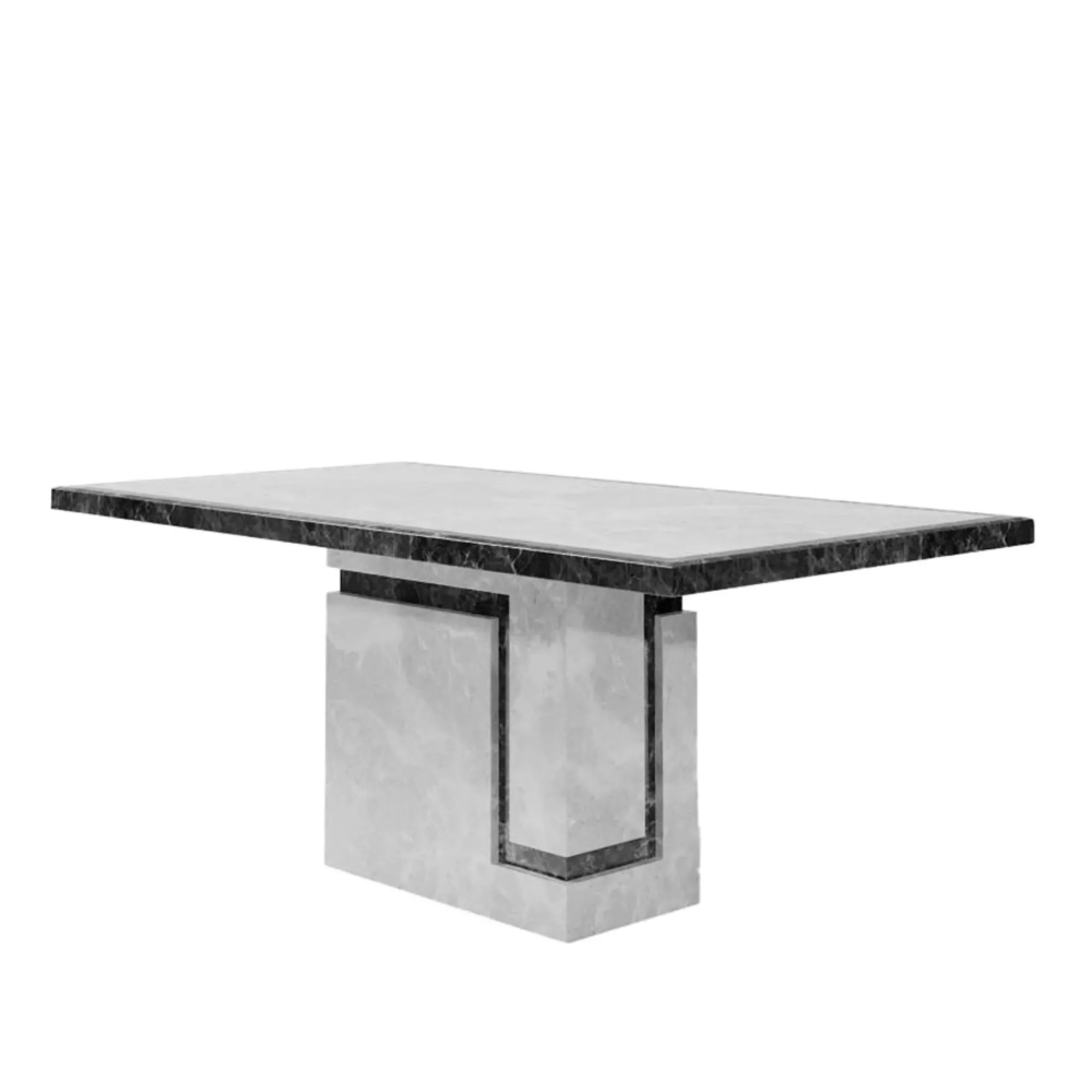 Venice 6-Seater Dining Table - Grey, Marble
