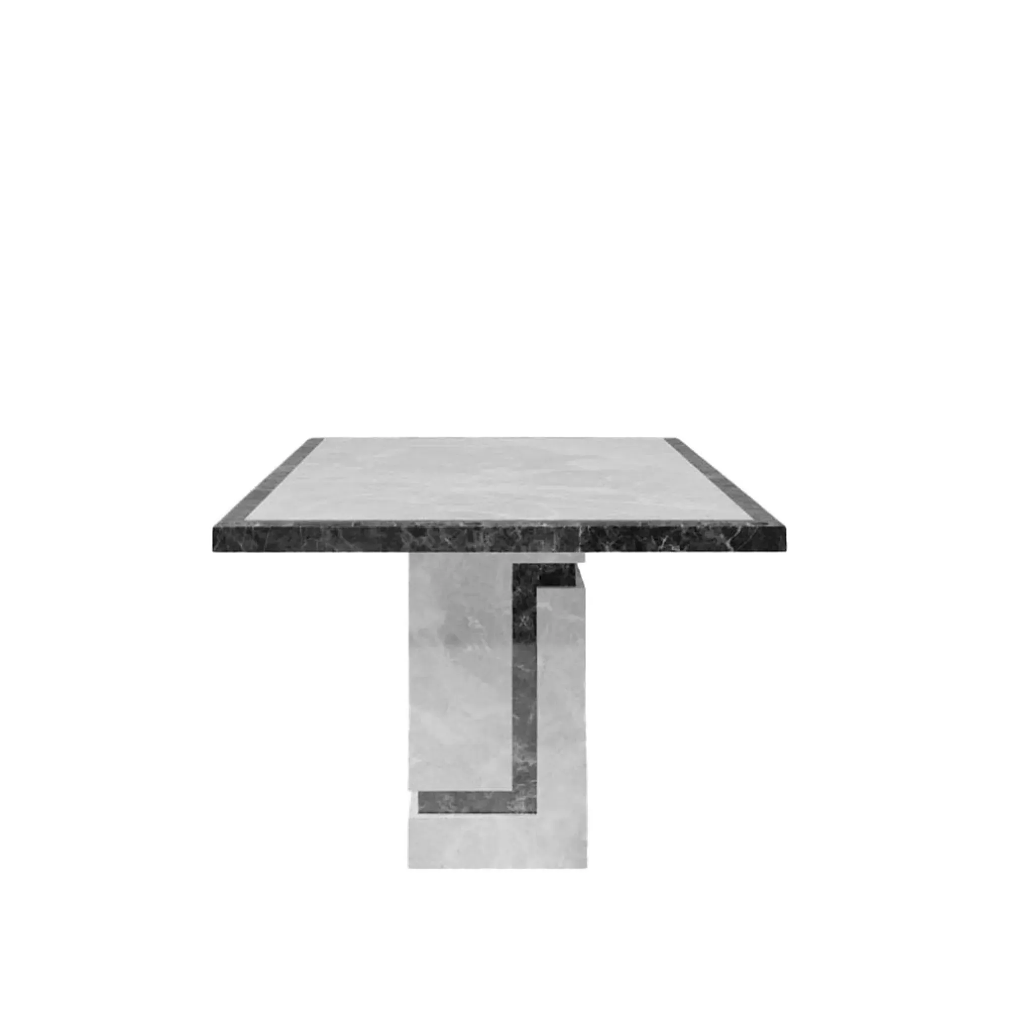Venice 6-Seater Dining Table - Grey, Marble